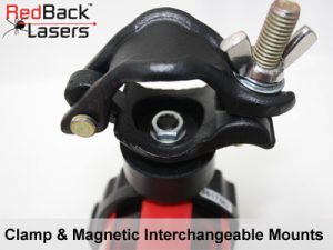 MR825WD magnetic and clamp mounts Machine Receiver RedBack Lasers