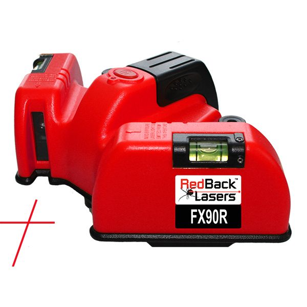 FX90R RedBack Floor Square Cross Line Laser RedBack Lasers Tilers Tiling Laser 90 Degree