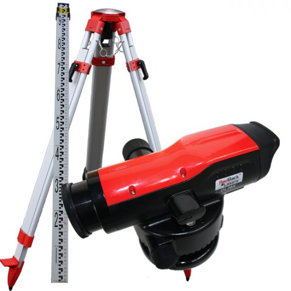 OL28XP Package Optical Dumpy Auto Level with tripod and staff