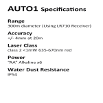 Outdoor rotating laser auto levelling