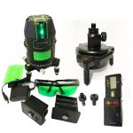 Green Multi-Line Laser with Servo Electronic Self Leveling and Auto Tracking Base Kit - XLG44AT Green Beam
