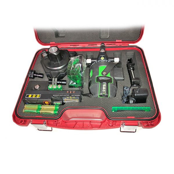 RedBack lasers XLG44AT Auto square kit with Multi Green Line laser and auto tracking base