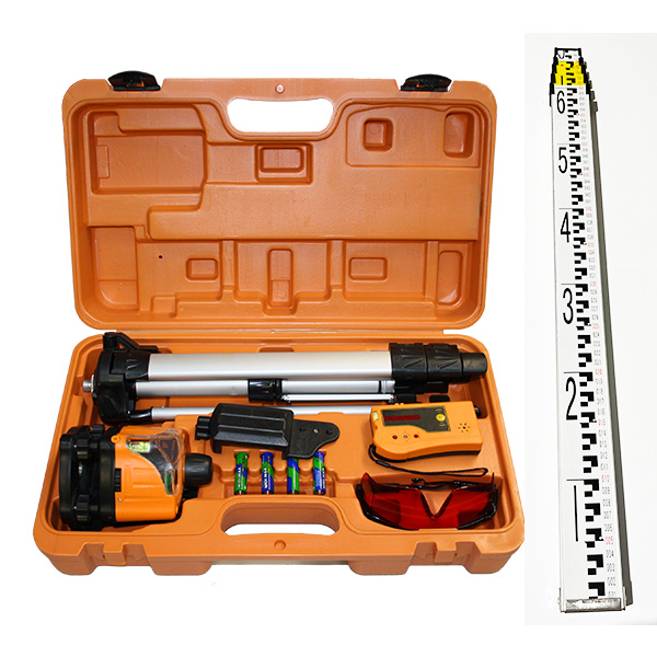 M50322S manual rotating laser kit with Tripod and Staff