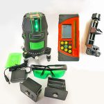 Green Multi-Line Laser with Servo Electronic Self Leveling and Millimeter Reciever - XLG44+MM