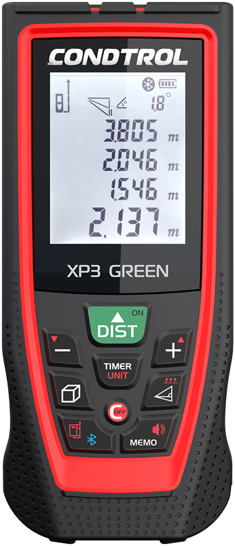 XP3 Green Green Laser dot measure