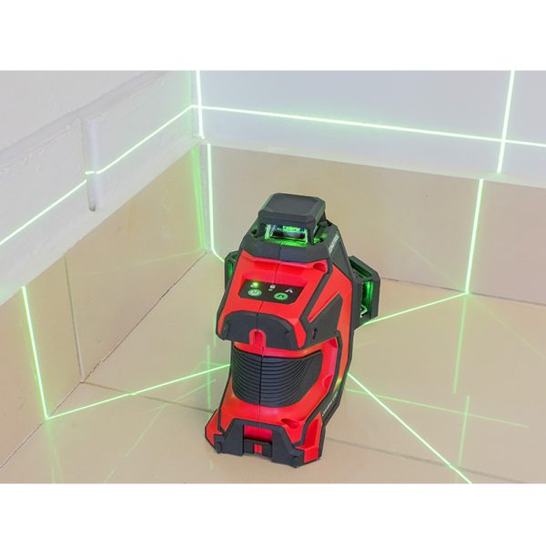 green multi line tilers laser