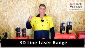 3d Line laser level range