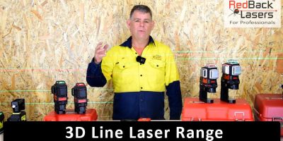 3D Line Laser Level Range RedBack Lasers