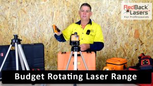 budget rotating laser level range