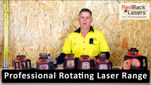 professional rotating laser level range redback lasers