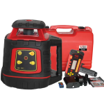 RedBack EL614 electronic self-levelling rotating laser level with LR728 receiver — robust horizontal and vertical construction laser for concreters, builders, and site preparation