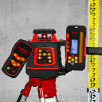 EGL624GMP - Auto Grade Rotary Laser with Vertical & Pro mm Receiver (+ Tripod & Staff)