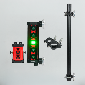 MR710D-800P | RedBack Machine Mounted Receiver with In-Cab Display & 800mm Magnetic Dipper Arm Pole