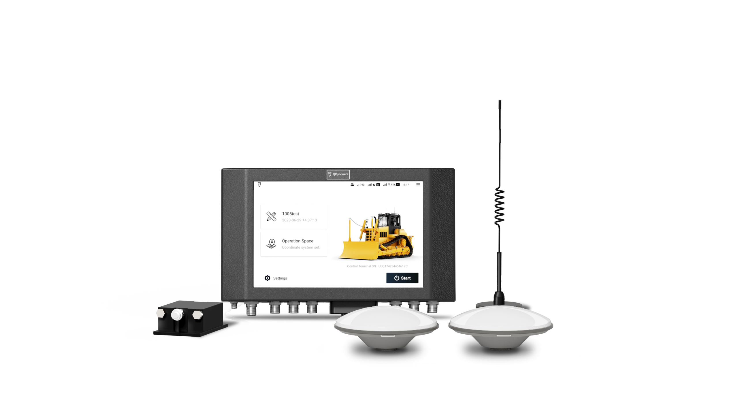 FJD H39 3D Dozer Control System product rendering