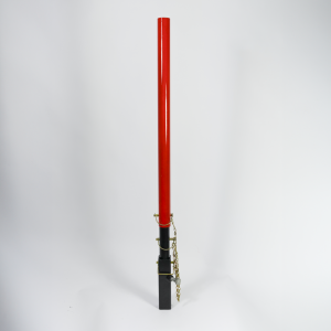 MRP-A800W | Adjustable 800–1400mm Machine Receiver Pole with Weld-On Bracket