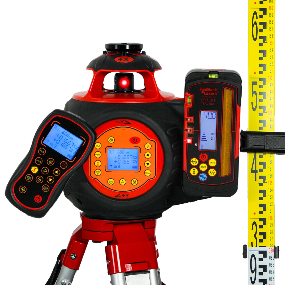 DGL1010GMP - Digital Auto Grade Rotary Laser with Vertical & Pro mm Receiver (+ Tripod & Staff)