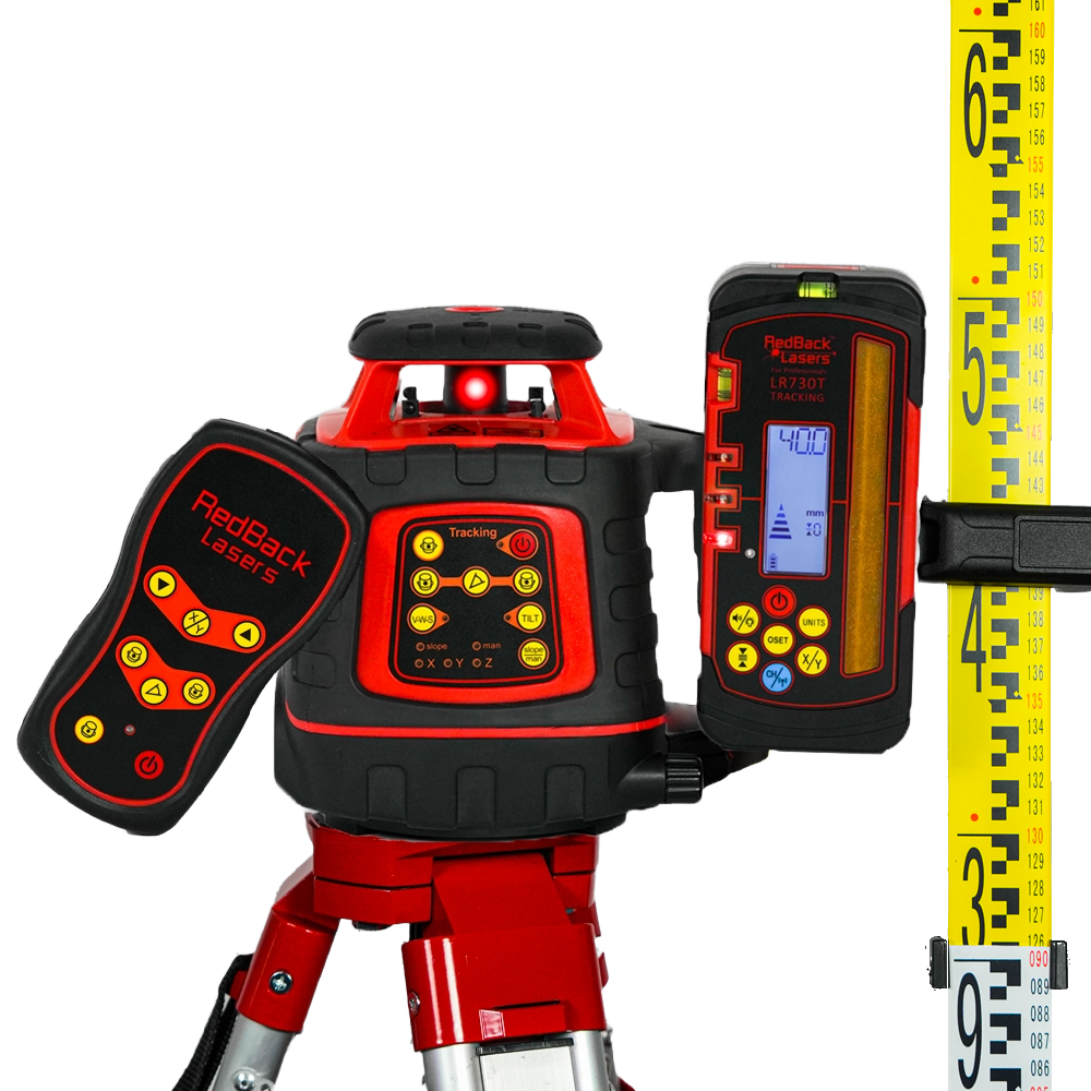 EGL624GMP - Auto Grade Rotary Laser with Vertical & Pro mm Receiver (+ Tripod & Staff)
