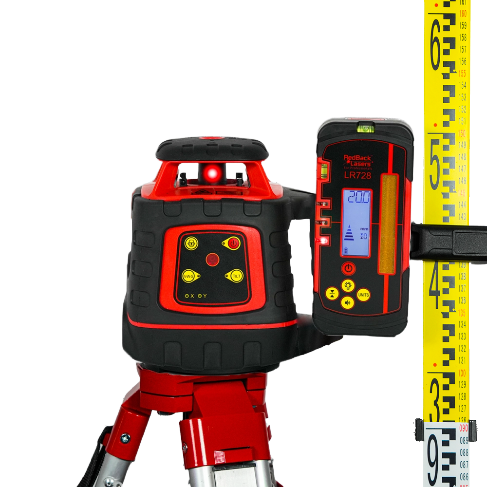 EL614P - Rotary Laser with mm Receiver (+Tripod & Staff)