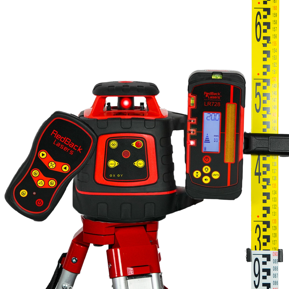 EL614SP - Grade Rotary Laser with mm Receiver (+Tripod & Staff)