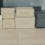 EG10 packaging: tablet, IMU kit, calibration kit, receiver bracket kit, tablet bracket kit and hard case